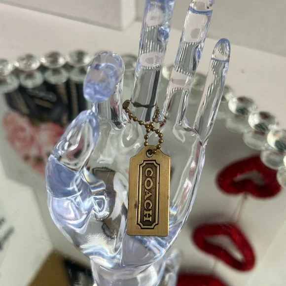 Coach Brass Tag Pendant Necklace - Picture 5 of 6